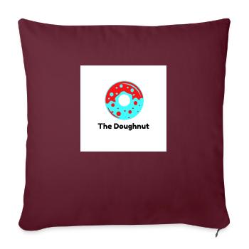 Le beignet - Housse de coussin décorative 45 x 45 cm - bordeaux - Devant