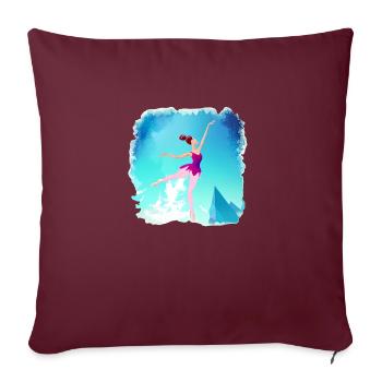 Ballet Dancer Ballerina Dance Class Gift Dance - Sofa pillowcase 17,3'' x 17,3'' (45 x 45 cm) - burgundy - Front