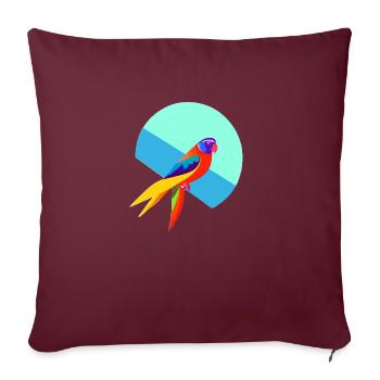 Cockatiel Budgerigar Bird Owner - Housse de coussin décorative 45 x 45 cm - bordeaux - Devant