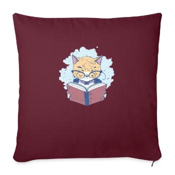 Clever master at work! - Sofa pillowcase 17,3'' x 17,3'' (45 x 45 cm) - burgundy - Front