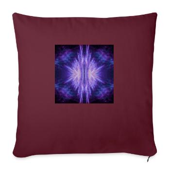 Enfer cosmique - Housse de coussin décorative 45 x 45 cm - bordeaux - Devant
