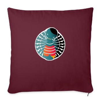 abstract scorpions - Sofa pillowcase 17,3'' x 17,3'' (45 x 45 cm) - burgundy - Front