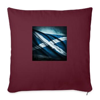 Drapeau de l’Écosse - Housse de coussin décorative 45 x 45 cm - bordeaux - Devant