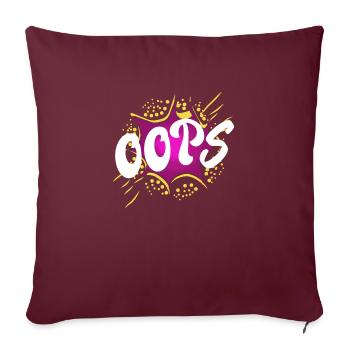Pardon - Housse de coussin décorative 45 x 45 cm - bordeaux - Devant