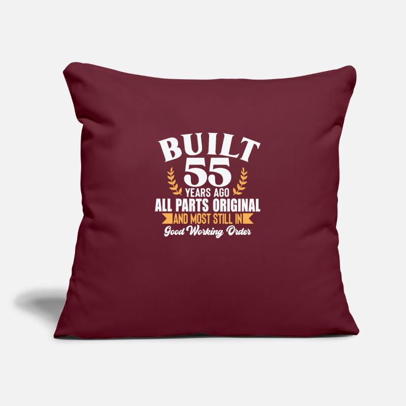 Construit il y a 55 ans... Housse de coussin décorative 45 x 45 cm