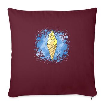 Eis - Sofakissenbezug 45 x 45 cm - Burgunderrot - Vorne