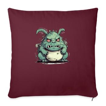 Zaki le streum - Housse de coussin décorative 45 x 45 cm - bordeaux - Devant