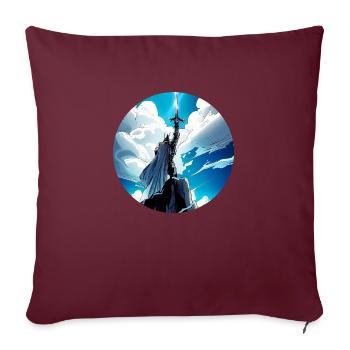 Excalibur3 - Housse de coussin décorative 45 x 45 cm - bordeaux - Devant