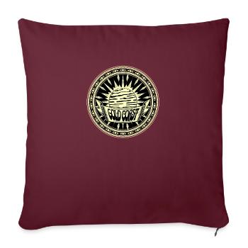 Gold Coast Australie Vintage Coucher de soleil - Housse de coussin décorative 45 x 45 cm - bordeaux - Devant