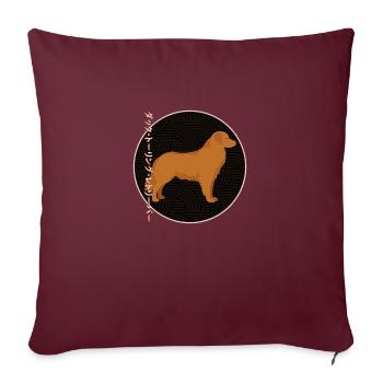 Nova Scotia Duck Tolling Retriever - Sofakissenbezug 45 x 45 cm - Burgunderrot - Vorne
