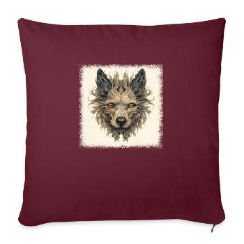 Geek Beagle Shirt Lover Golden Retriever - Housse de coussin décorative 45 x 45 cm - bordeaux - Devant