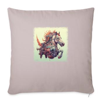 Citation série télévisée Dictons de chevaux Present Idea Betting - Housse de coussin décorative 45 x 45 cm - taupe clair - Devant