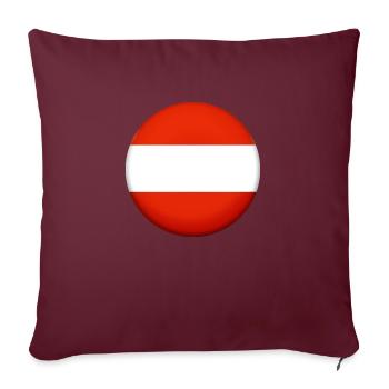 Austria Emblem - Sofakissenbezug 45 x 45 cm - Burgunderrot - Vorne