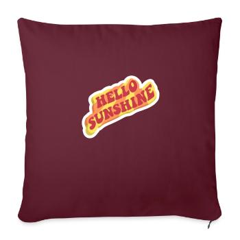 Paroles - Housse de coussin décorative 45 x 45 cm - bordeaux - Devant
