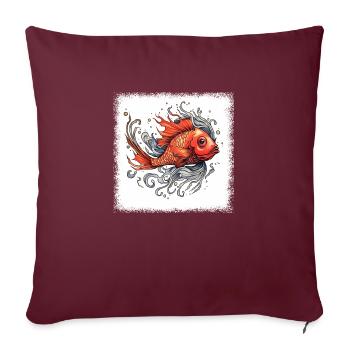 birthday present axie angling fishing tournaments - Sofa pillowcase 17,3'' x 17,3'' (45 x 45 cm) - burgundy - Front