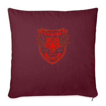 Army Military Air Force Navy Marines Amérique États-Unis - Housse de coussin décorative 45 x 45 cm - bordeaux - Devant