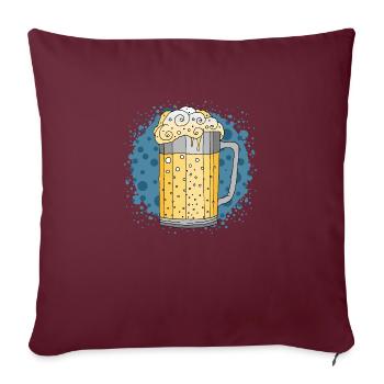 Becher - Sofakissenbezug 45 x 45 cm - Burgunderrot - Vorne