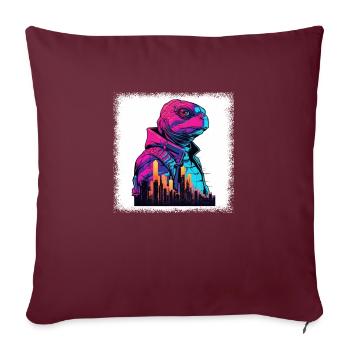 sayings cool funny quote wave turtle lover diving - Sofakissenbezug 45 x 45 cm - Burgunderrot - Vorne