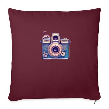 Photographe Appareil photo Photographes Photographie drôle - Housse de coussin décorative 45 x 45 cm - bordeaux - Devant
