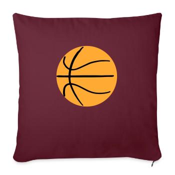 Planche de golf de basket-ball 1 copie - Housse de coussin décorative 45 x 45 cm - bordeaux - Devant