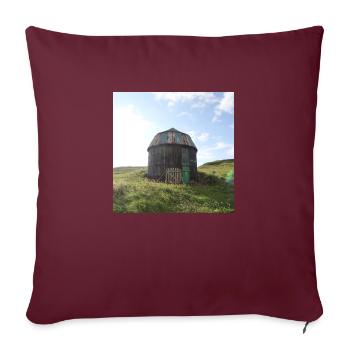 Maison - Housse de coussin décorative 45 x 45 cm - bordeaux - Devant