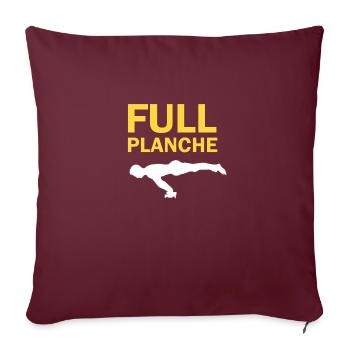 Planche complète Calisthenics Skill Street Workout - Housse de coussin décorative 45 x 45 cm - bordeaux - Devant
