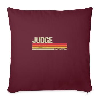 Judge Limited Edition - Sofakissenbezug 45 x 45 cm - Burgunderrot - Vorne