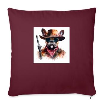 Wild Wild Bully - Sofa pillowcase 17,3'' x 17,3'' (45 x 45 cm) - burgundy - Front