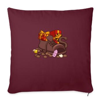 Shoe Setting - Sofa pillowcase 17,3'' x 17,3'' (45 x 45 cm) - burgundy - Front