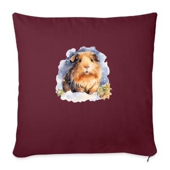 Sweet Winter Merri - Sofa pillowcase 17,3'' x 17,3'' (45 x 45 cm) - burgundy - Front