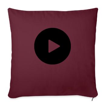 Play - Sofa pillowcase 17,3'' x 17,3'' (45 x 45 cm) - burgundy - Front