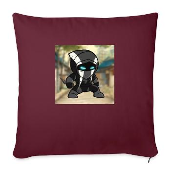 BitcoinCash (en anglais seulement) - Housse de coussin décorative 45 x 45 cm - bordeaux - Devant