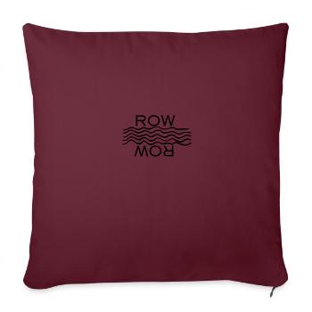 Row-Wave Design - Sofa pillowcase 17,3'' x 17,3'' (45 x 45 cm) - burgundy - Front