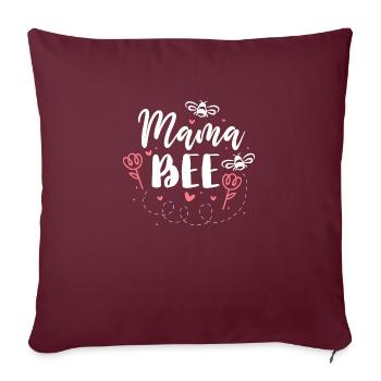 Mama Bee Drôle Maman Fête des Mères Maman - Housse de coussin décorative 45 x 45 cm - bordeaux - Devant
