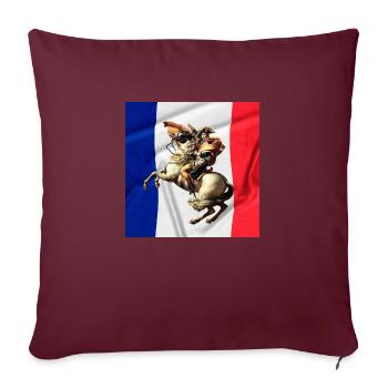 À la gloire de Napoléon - Housse de coussin décorative 45 x 45 cm - bordeaux - Devant
