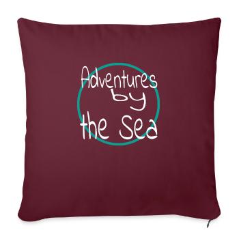 shore present fun sand travel summer funny quote - Sofakissenbezug 45 x 45 cm - Burgunderrot - Vorne