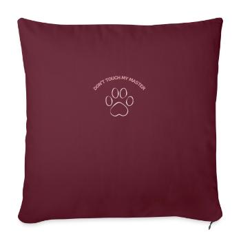 Don't touch my master - Housse de coussin décorative 45 x 45 cm - bordeaux - Devant