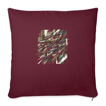 Camouflage Burst - Housse de coussin décorative 45 x 45 cm - bordeaux - Devant