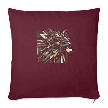 Frappe tactique - Housse de coussin décorative 45 x 45 cm - bordeaux - Devant