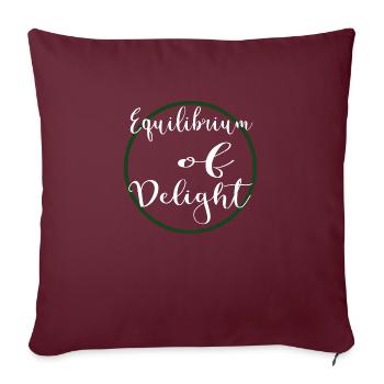 Citations de joie Équilibre entre vie professionnelle et vie privée Équilibre geek - Housse de coussin décorative 45 x 45 cm - bordeaux - Devant