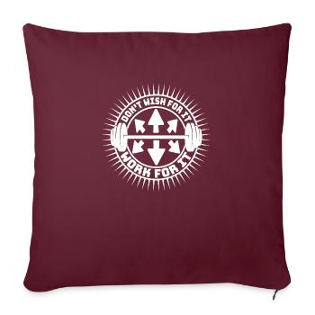 Ne souhaite pas que cela fonctionne pour elle Gym Fitness Dicton - Housse de coussin décorative 45 x 45 cm - bordeaux - Devant