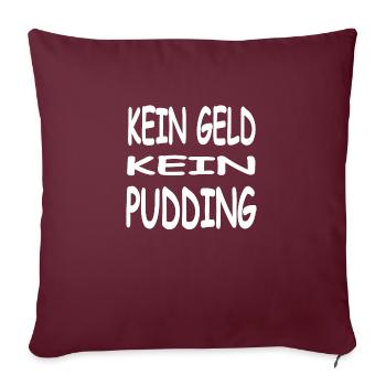 Pudding - Housse de coussin décorative 45 x 45 cm - bordeaux - Devant