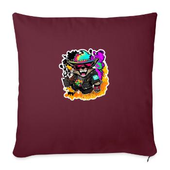 Cool Alpaca Gift - Sofa pillowcase 17,3'' x 17,3'' (45 x 45 cm) - burgundy - Front