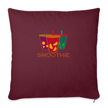 SMOOTHIE - Sofa pillowcase 17,3'' x 17,3'' (45 x 45 cm) - burgundy - Front