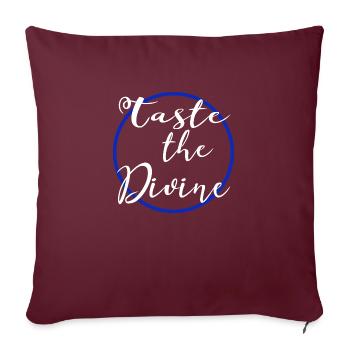 gourmet bliss foodie bliss quote birthday geek - Sofakissenbezug 45 x 45 cm - Burgunderrot - Vorne
