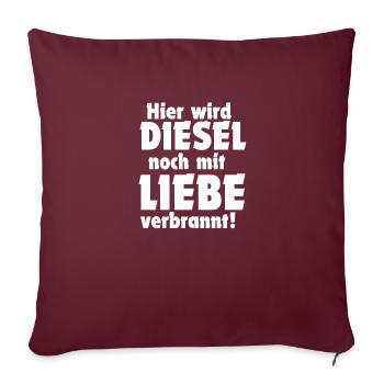 Diesel - Housse de coussin décorative 45 x 45 cm - bordeaux - Devant