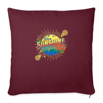 Latin Tropical Beach Summer Waves Sunny Vacation - Sofakissenbezug 45 x 45 cm - Burgunderrot - Vorne