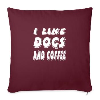 Canine - Housse de coussin décorative 45 x 45 cm - bordeaux - Devant
