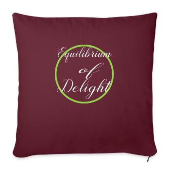 Idée présente Maintenir l’équilibre Équilibre de vie - Housse de coussin décorative 45 x 45 cm - bordeaux - Devant