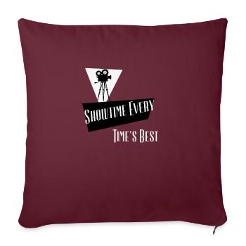 Films Films TV Rétro Vintage Cinéma Scène Agir - Housse de coussin décorative 45 x 45 cm - bordeaux - Devant